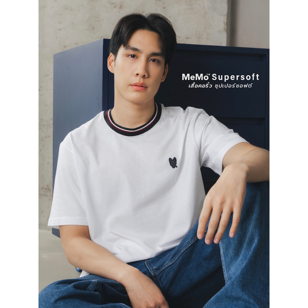 MeMo™ | Polo | เสื้อโปโลเมโม่ Basic ปกเรียบ ปักโลโก้ (New Iconic) ผ้า Pique นุ่ม ทรงสวย ใส่สบาย