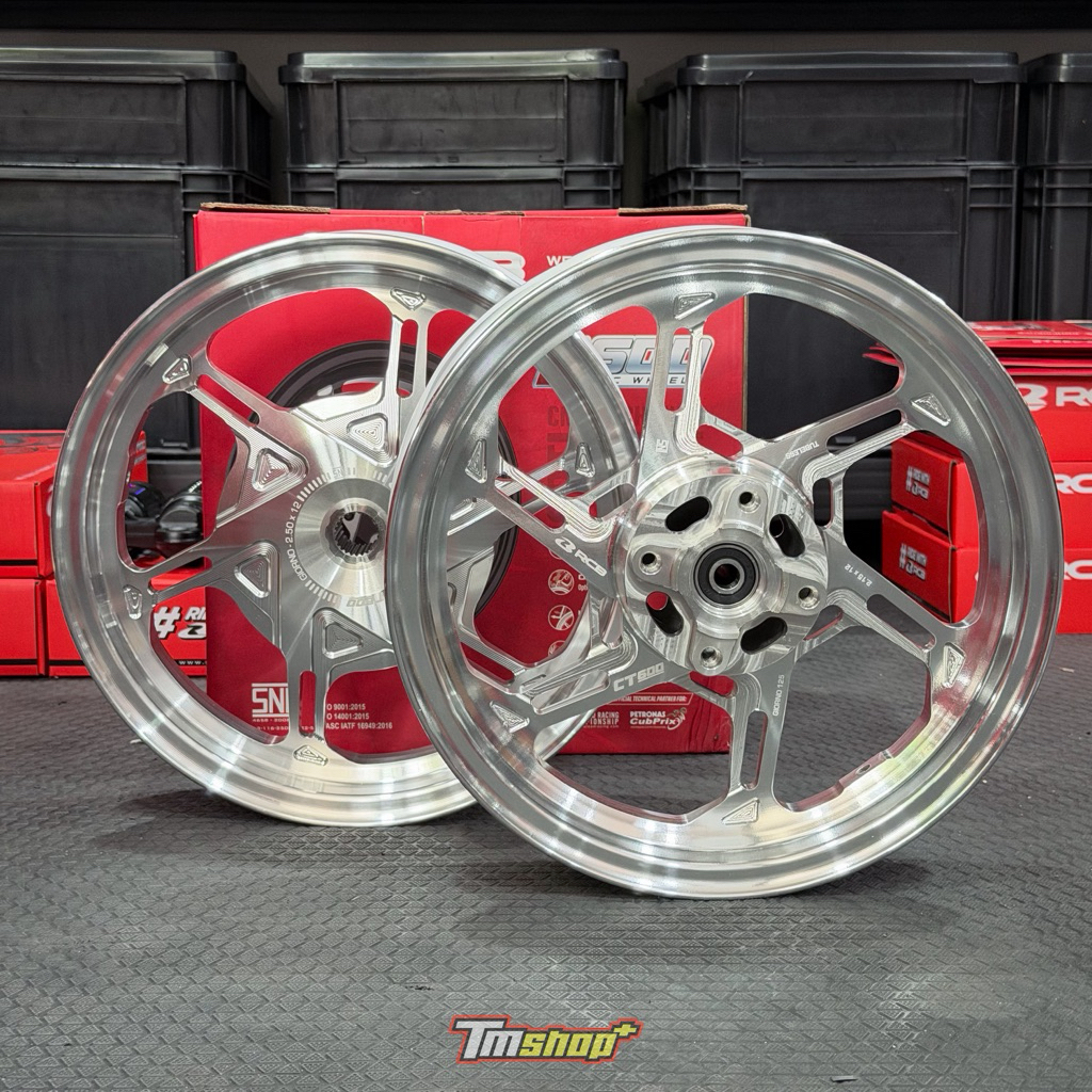 ล้อRCB CT600 Giorno+ ตรงรุ่น ล้อCNC แถมฟรี จุ๊บลมตรง