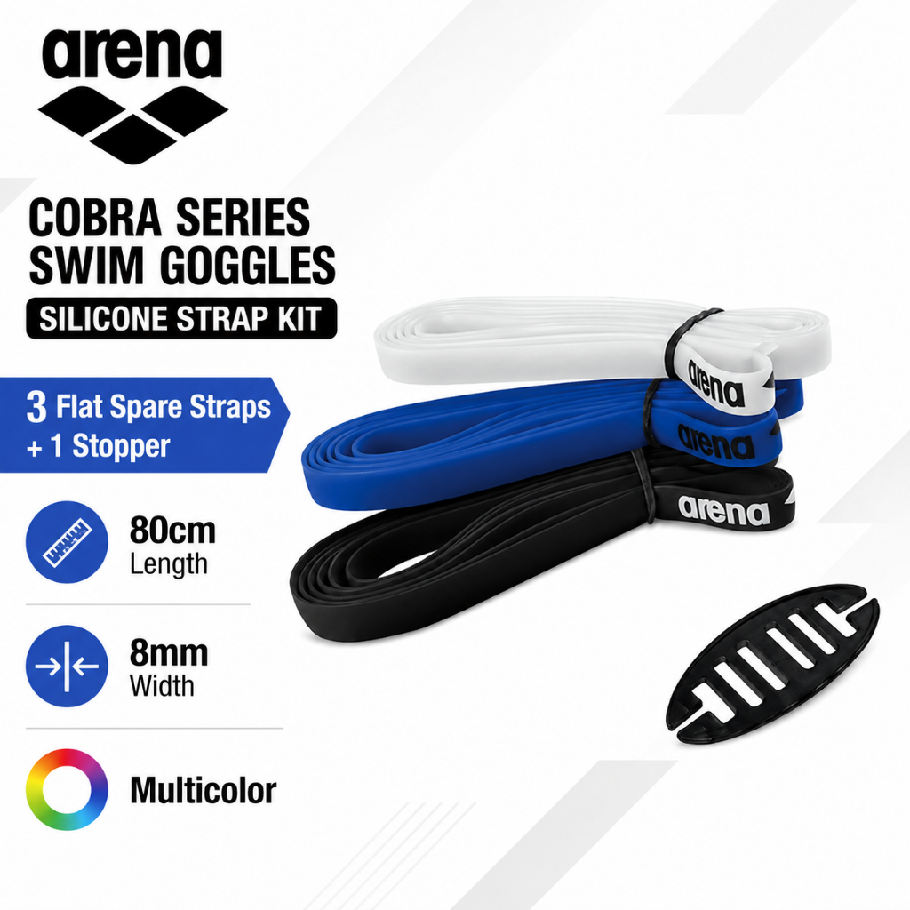 ARENA Cobra Series Swim Goggles Silicone Strap Kit Replacement Strap Set for Cobra Goggles