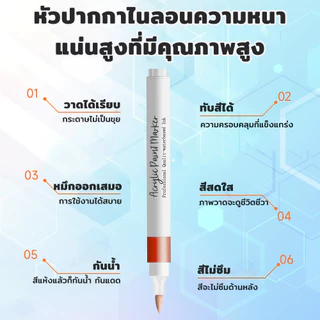 MIZOO ปากกาอะคริลิค Acrylic Maker ปากกามาร์กเกอร์อะคริลิค เครื่องหมาย กันน้ำ วาดบนได้เกือบทุกพื้นผิว