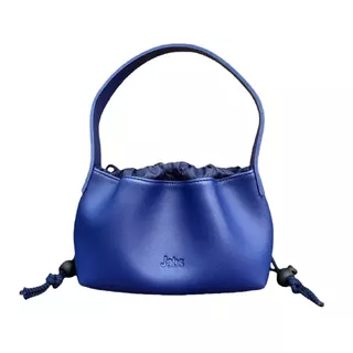 [สินค้าสมนาคุณงดจำหน่าย] แจ๊บส์ กระเป๋าหนังมินิเกี๊ยวซ่า สีน้ำเงิน x1