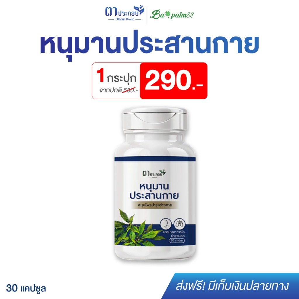 [1กระปุก]หนุมานประสานกาย สูตรตาประกอบ ชนิดแคปซูล สมุนไพรไทย ไอเรื้อรัง เสริมภูมิคุ้มกัน