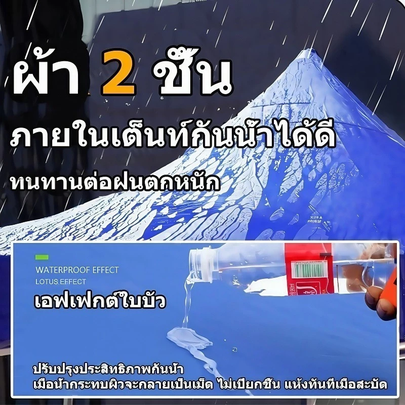 ผ้าใบเต็นท์ 3200D กันยูวี ขนาด 2x2 3x3 thumbnail 4