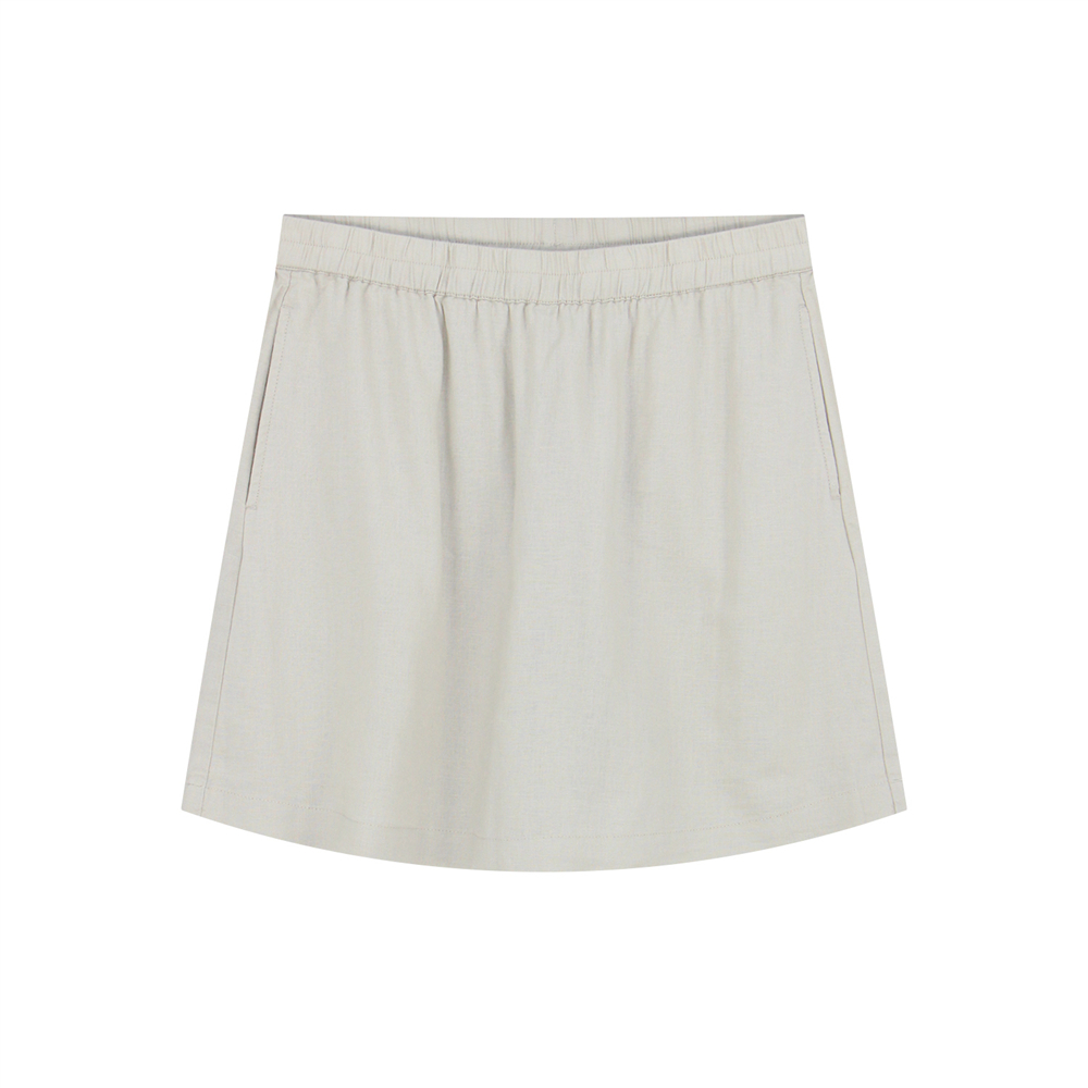 GIORDANO กางเกงกระโปรงผู้หญิง Women's Linen Viscose Skort 05406234
