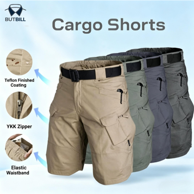 【COD】ix7กางเกงขาสั้นผู้ชาย กางเกงขาสั้นสินค้าทางยุทธวิธีกันน้ำ Mens pants