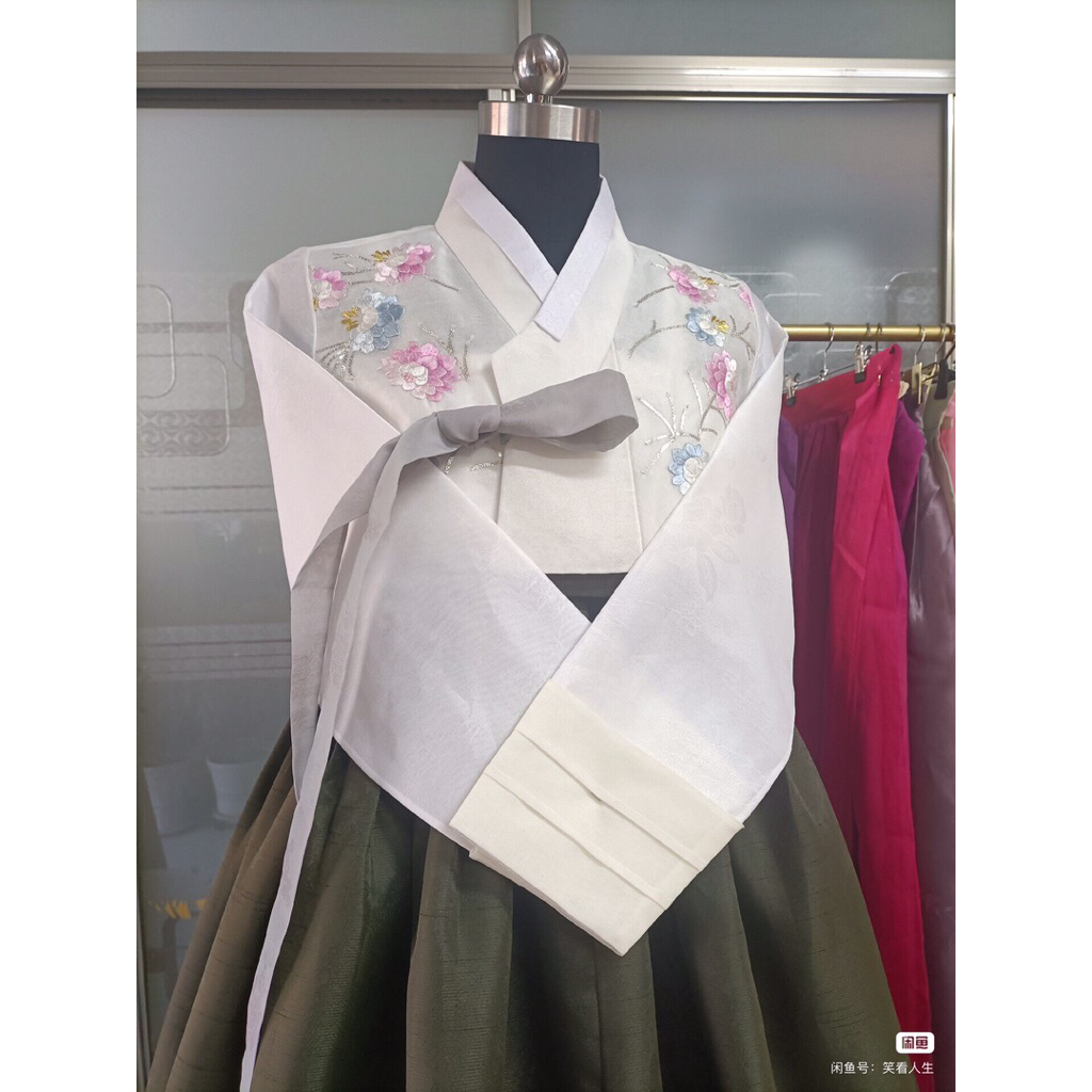 พรีออเดอร์ ราคานี้เฉพาะเสื้อ (ไซส์เกาหลี​ 66) ชุดฮันบก นำเข้า ชุดเกาหลีโบราณ