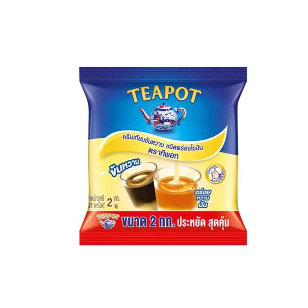 ครีมเทียมข้นหวาน ชนิดพร่องไขมัน ตราทีพอท ชนิดถุง 2 กก. (1 ถุง)