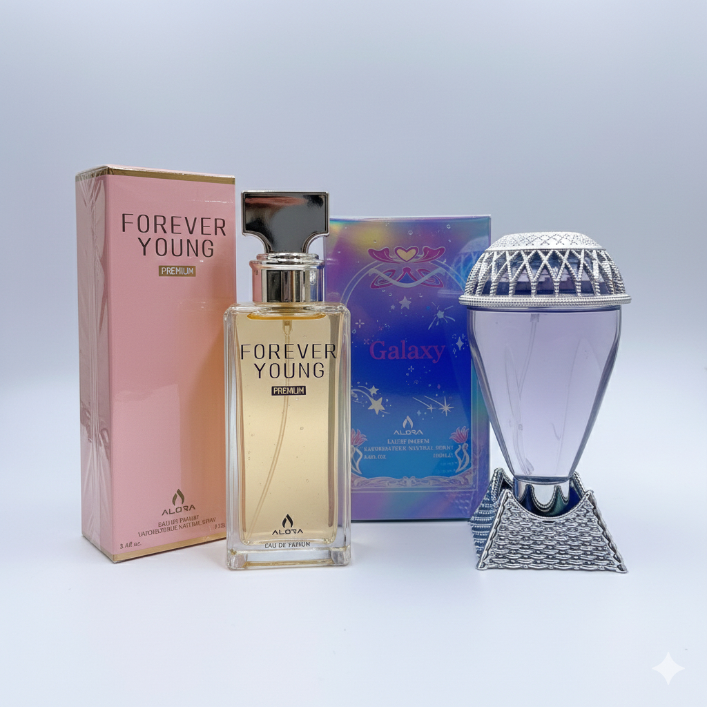 โปรคู่2ขวด ALORA FOREVER YOUNG 100ML น้ำหอมผู้หญิง หอมสบู่ กลิ่นหอมเย้ายวน สดชื่น -3256