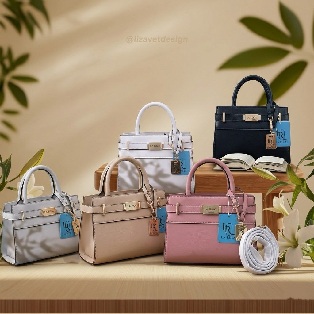 👜🩷กระเป๋า LA RICH (ลาริช) แบรนด์แท้💯% สะพายข้าง ทรงเคลลี่ (LR01)