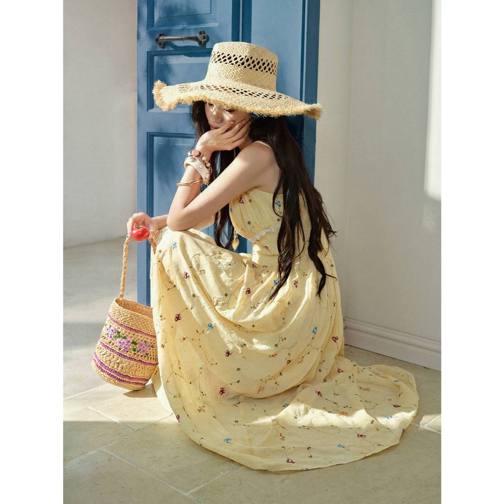 [Preorder] KUOSE : Floral Cami Maxi Dress