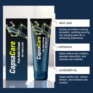 CapsaCare ครีมเจลดูแลอาการปวดข้อ เจลนวดตัว คลายกล้ามเนื้อ บรรเทาอาการปวดข้อ กล้ามเนื้อ และกระดูก