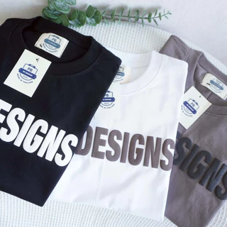 เสื้อยืดแขนสั้นPB DESIGN PB65ปั้มสกรีนนูน กำลังฮิต ผ้าคอตตอนทรงตรง คอกลม S-3XL