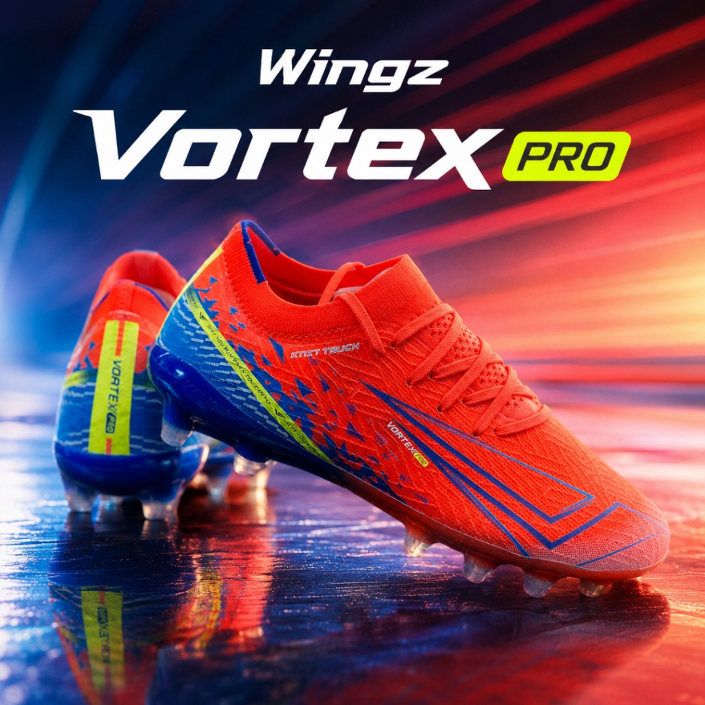 รองเท้าสตั๊ด Wingz Vortex New Collection 2025 รองเท้าฟตบอล กระชับ นำหนักเบา สวมใส่สบาย