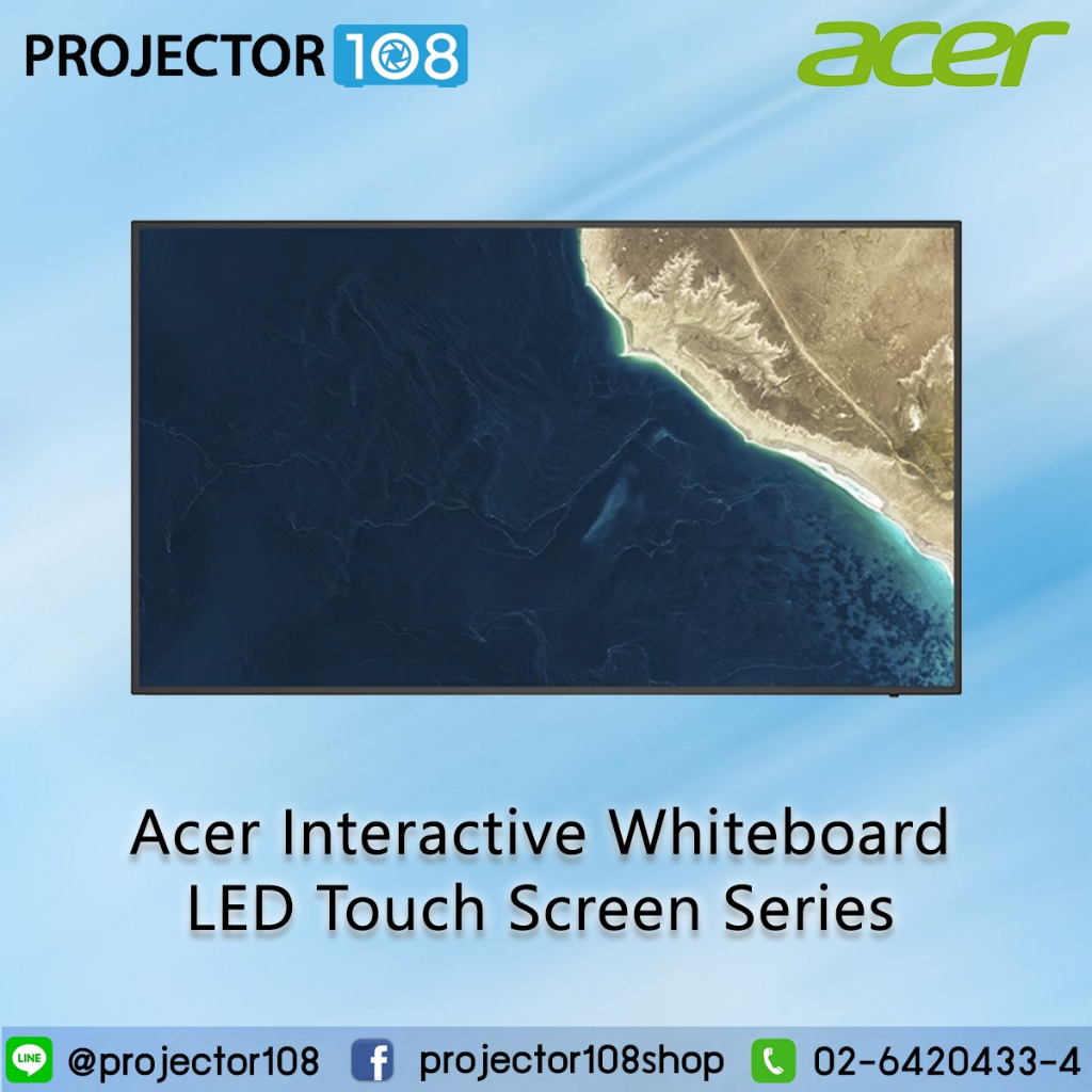 Acer Interactive White Board LED Touch Screen 4K UHD 65 / 75-inch DT653K/DT753K with OPS i5