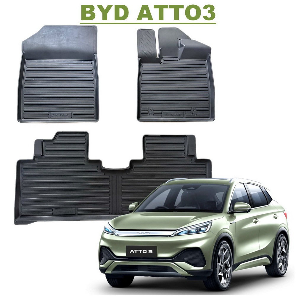 ผ้ายางปูพื้นรถยนต์ ถาดยางปูพื้น พรมปูพื้นรถ BYD ATTO3