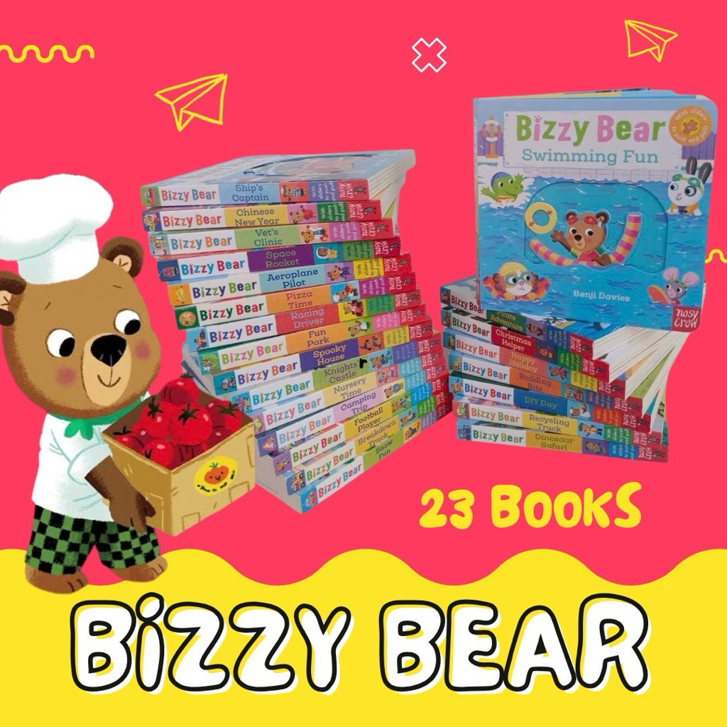 หนังสือบอร์ดบุ๊คสำหรับเด็ก bizzy bear เซต 7 และ 23 เล่ม