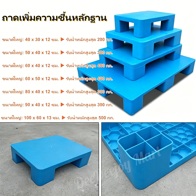 หลายขนาด พาเลทพลาสติก แผ่นแบน พลาสติก รถยก พาเลท คลังสินค้า พาเลท โลจิสติก การ์ด ชั้นวาง แพลตฟอร์ม ความชื้น ​