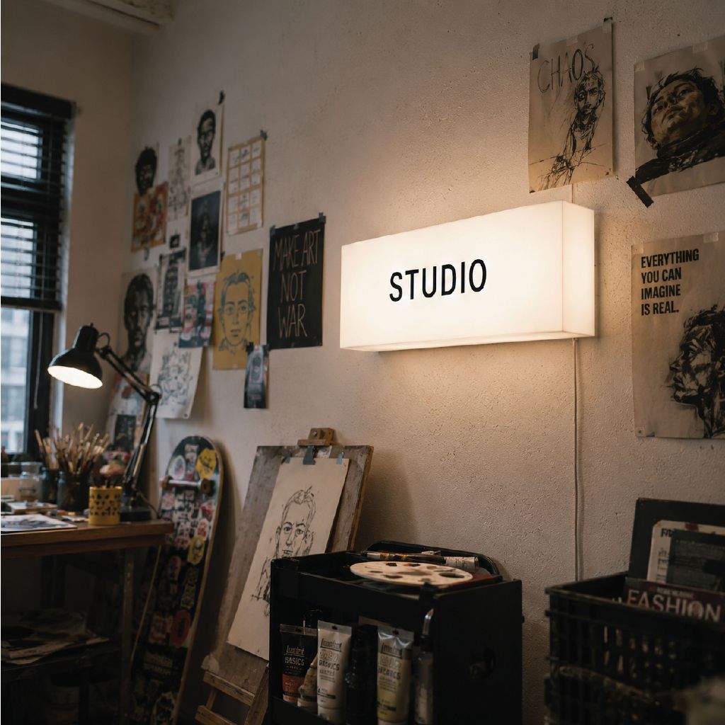 STUDIO Light Box | ป้ายไฟตกแต่งสตูดิโอ พื้นที่สร้างสรรค์ Art & Design Studio