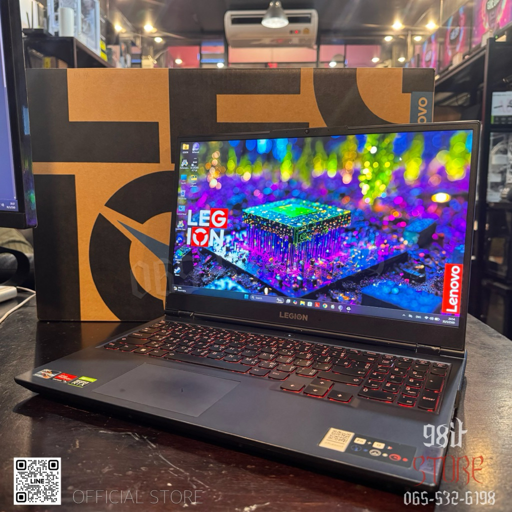 💻 โน๊ตบุ๊คเกมมิ่ง Lenovo Legion 5-Ryzen 7 5800H 💻 Ryzen 7 5800H RTX 3060 16 GB 15 FULL HD 165 Hz WIN