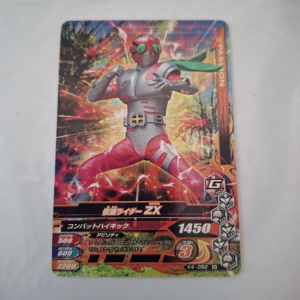 [Kamen Rider Ganbarizing] Kamen Rider ZX K4-052 N [มือสอง]