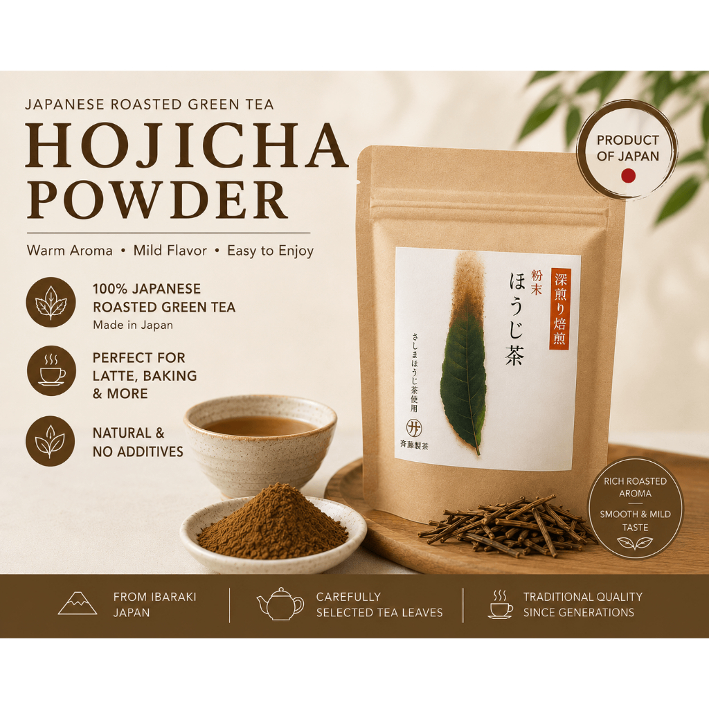 Japanese Hojicha Powder 50g Roasted Green Tea Latte Japan 【From Japan】