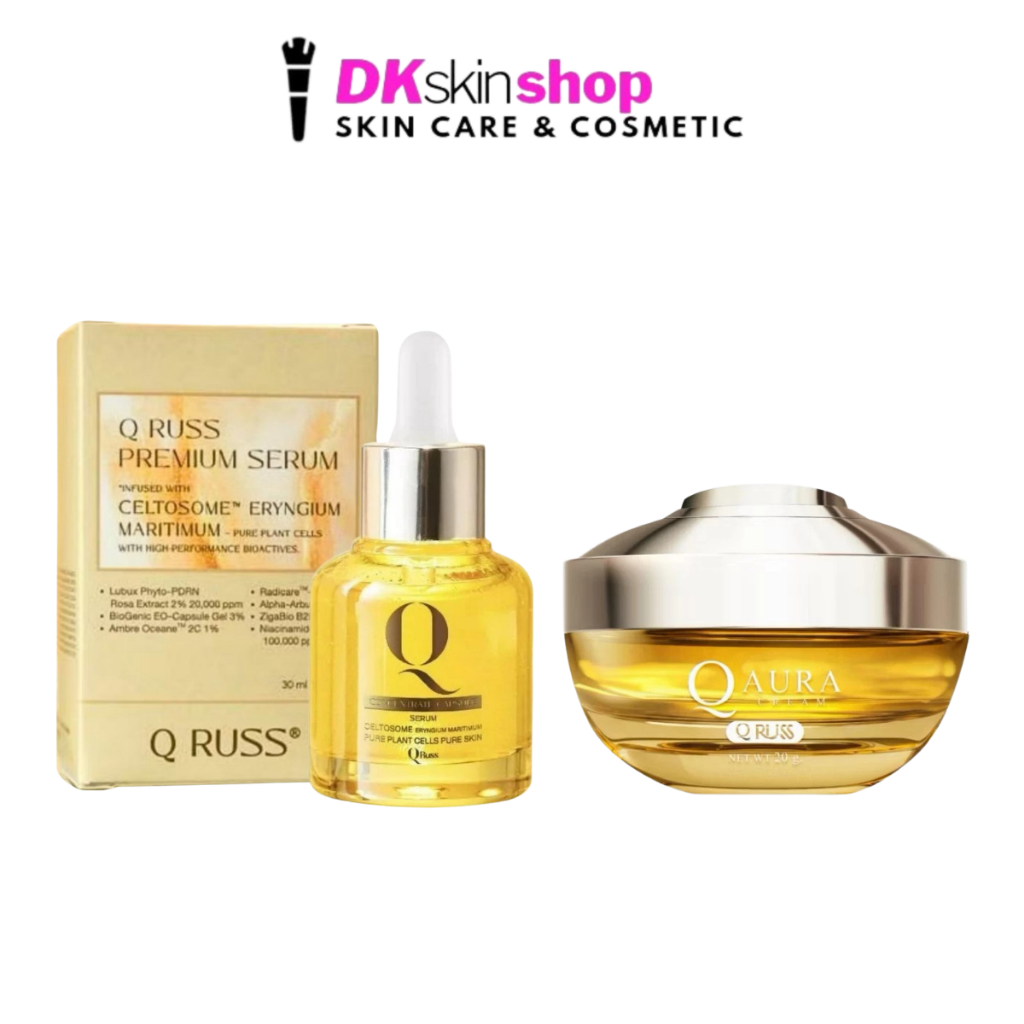 คิวรัสส์ คิว คอนเซนเทรท แคปซูล เซรั่ม 30ml./คิวรัสส์ คิว ออร่า ครีม 20g. Q RUSS
