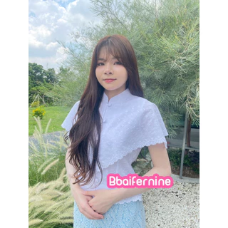 เสื้อปักฉลุลูกไม้ รุ่นค้างคาว size 34/36/38/40/42