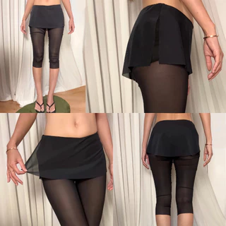 Try_yorata | Blursday Michelin top, Blue lace, Legging Skants, Flowing top เสื้อครอป สายเดี่ยว สายผูกดอกไม้