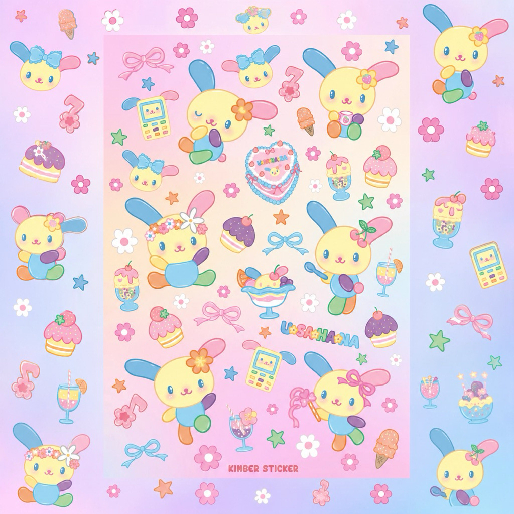 🇹🇭ร้านคนไทย รวมลาย sticker pvc A6 สติกเกอร์ ไดคัท กันน้ำ