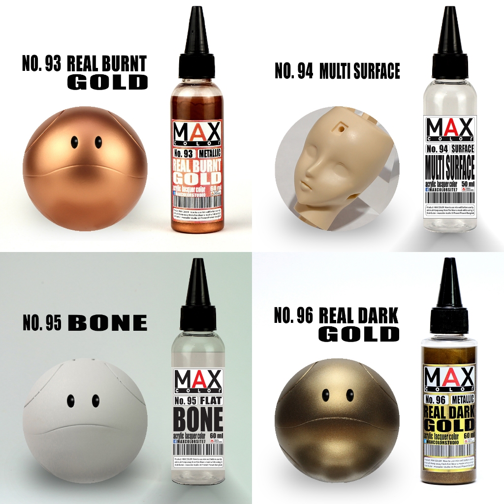 No93-96 max color สีพ่นโมเดล กันดั้ม รถถัง อาร์ททอย พลาสติกโมเดล สีผสมสำเร็จพร้อมใช้งาน