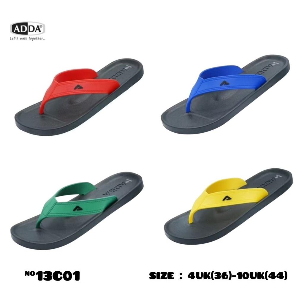 รองเท้าแตะแบบหูหนีบ ADDA รุ่น 13C01 Size: 4uk(36)-10uk(44)