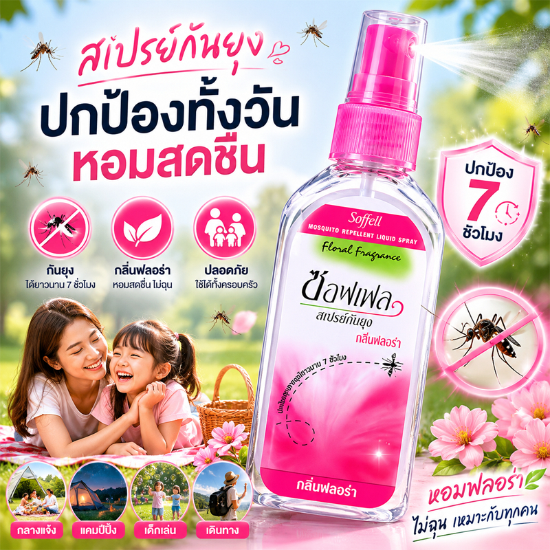 น้ำยากันยุง สเปรย์กันยุง กลิ่นตะไคร้หอม สกปรกไม่ติดผิว ยาวนาน6ชั่วโมง สำหรับเด็กผู้ใหญ่ ท่องเที่ยวฤดูร้อน ส่งฟรี COD