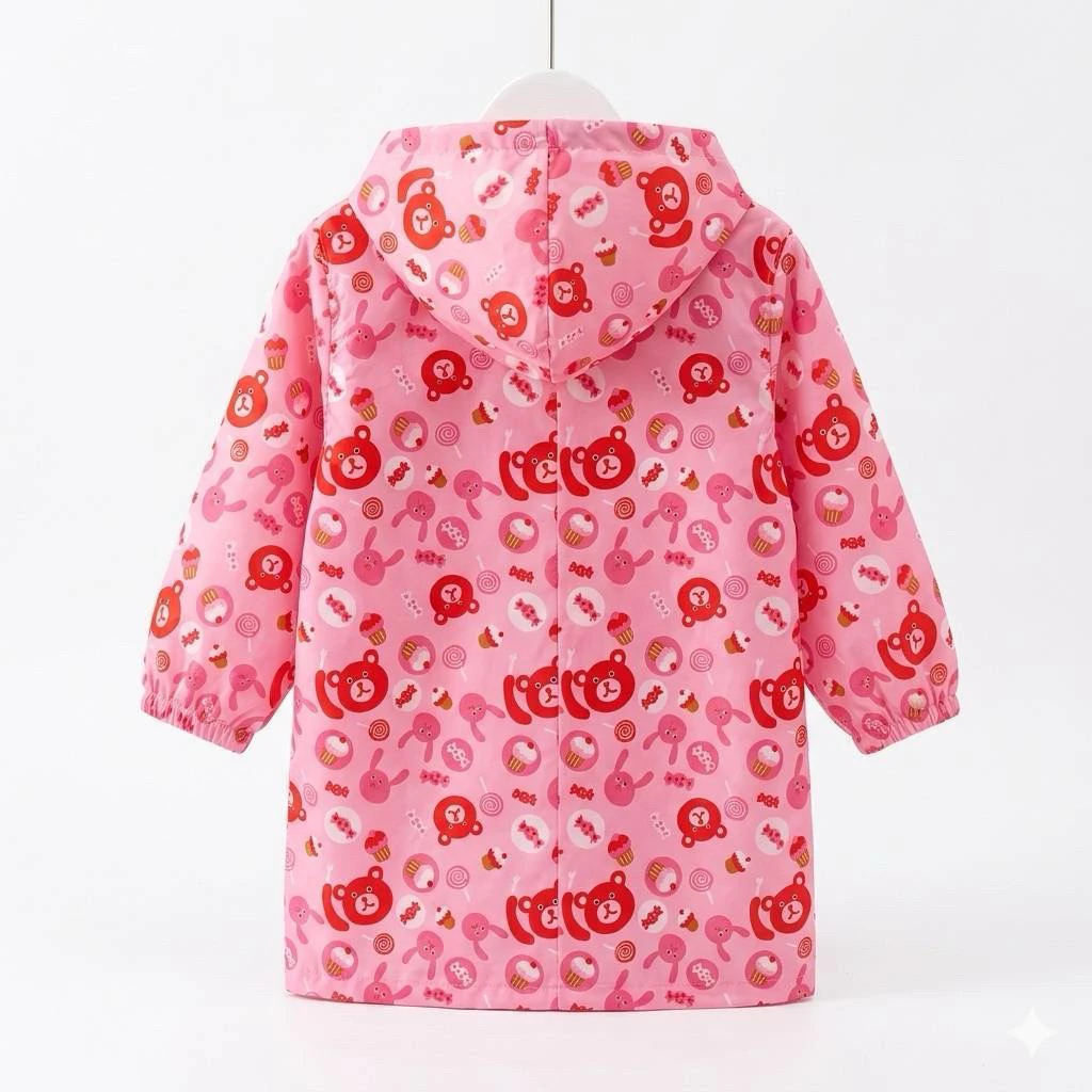 เสื้อกันฝนเด็ก สไตล์เกาหลี ลายน่ารัก พร้อมถุงเก็บ thumbnail 7