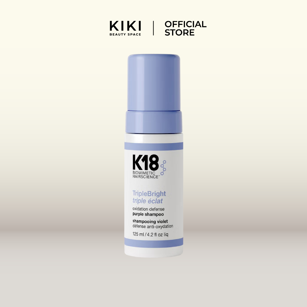 K18 TripleBright oxidation defense purple shampoo (K18 ทริปเปิ้ลไบรท์ อ๊อกซิเดชั่น ดิเฟ้นส์ เพอเพิ่ล แชมพู)