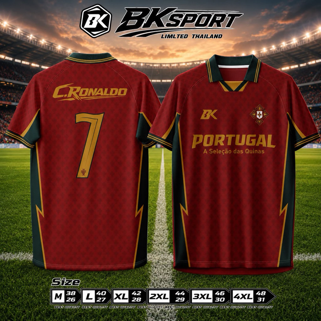 BKSPORT เสื้อกีฬาฟุตบอล คอปก อก 38-52 นิ้ว ชาย-หญิง thumbnail 6