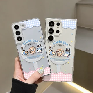 เคสแม่เหล็ก เคส For Samsung A37 A57 A17 5G S24 FE S25 Ultra S26 A07 4G A06 A56 5G A16 A26 A36 A55 A15 A35 A54 เคสทรศัพท์