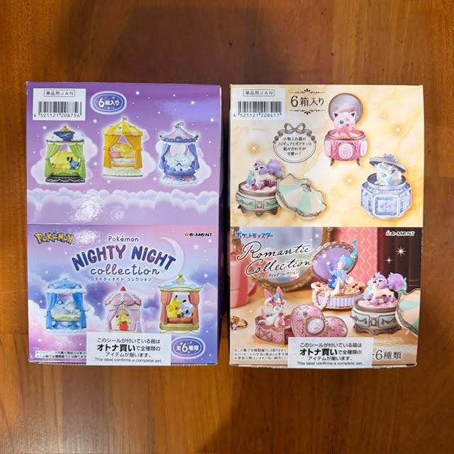 Pokemon Rement Nighty Night Collection & Romantic Collection ครบเซ็ต กล่องละ 6 ตัว ของแท้ มือ 1 ยังไม่แกะ