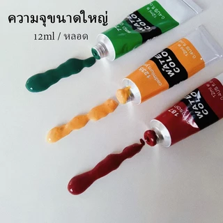 Mizoo ชุดสีอะคริลิค 12ml ใช้วาดรูป Acrylic Colour Set ระบายสี DIY สีเพ้นท์ได้เกือบทุกพืิ้นผิว