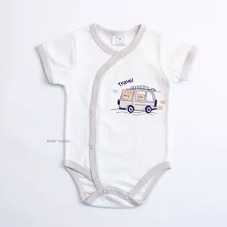Kids Center ชุดบอดี้สูทเด็กแรกเกิด 0-9 เดือน Bodysuit ขาเว้ากระดุมสแน๊ปหน้า ลายน่ารัก ผ้าคอตตอน 100%