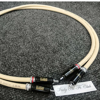 สายสัญญาณ RCA WBT Audio Cable หัวแจ็คแบบขันล็อค แบบ 2 เส้น ให้เสียงสด สะอาด เต็มอิ่มในทุกย่านเสียง
