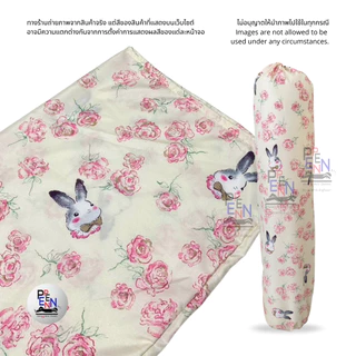 ปลอกหมอนข้าง มารตฐาน ลายการ์ตูน COTTON สีสด ผ้าไม่เป็นขุ่ย 14*45