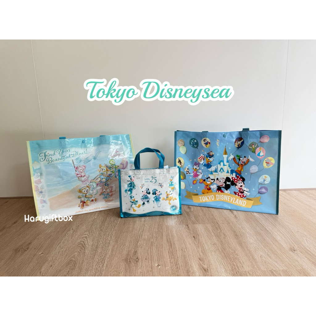 ของแท้💯 กระเป๋า ถุงกระสอบ disneyland hongkong/shanghai