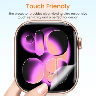 Hoerrye 3PCS ป้องกันหน้าaจอ ฟิล์ม for Apple Watch Ultra S11/10 46มม. 42มม. HD Hydrogel กันรอย อ่อนนุ่ม ไม่มีฟองอากาศ