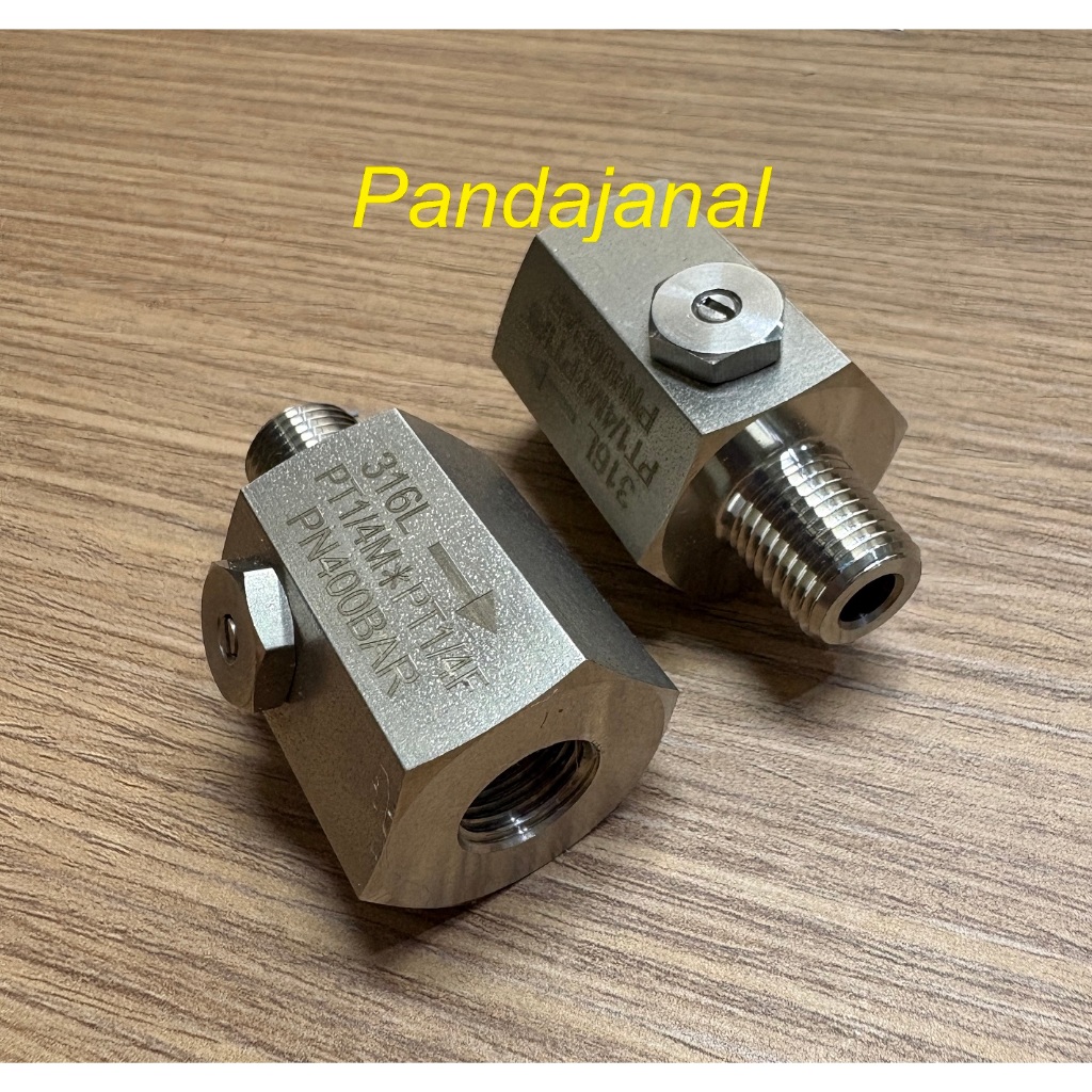 Pressure Snubber / Gauge Snubber อุปกรณ์ลดแรงกระแทกเกจวัดความดัน เกลียว 1/4" BSPT หรือ PT สแตนเลส 31