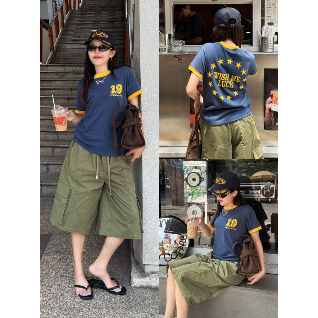 NOVA VINTAGE TEE - เสื้อแขนจั๊มสไตล์วินเทจ สกรีน-หน้าหลัง (พร้อมส่ง)