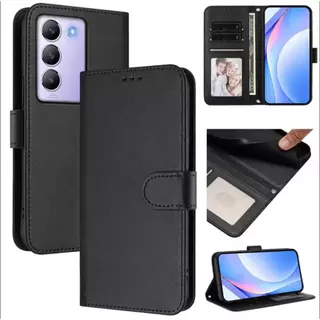 เคสฝาพับหนัง ล็อคได้ สำหรับ Vivo Y100 เคสกันกระแทกฝาพับ พร้อมช่องใส่บัตร