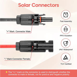 1M/5M Solar Wire Cable MC4 2.5 male and female Solar photovoltaic extension line