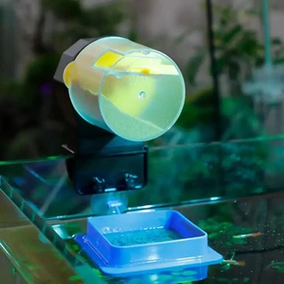 เครื่องให้อาหารปลาอัตโนมัติ รองรับอาหารหลากหลาย automatic fish feeder เครื่องให้อาหารปลาออโต้ฟีด ใช้งานง่าย แถมฟรีถ่าน