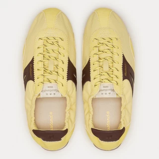 Mustard Stella Butter Yellow | รองเท้าผ้าไนลอน ผสมหนังแท้ ทรงสลิปออน