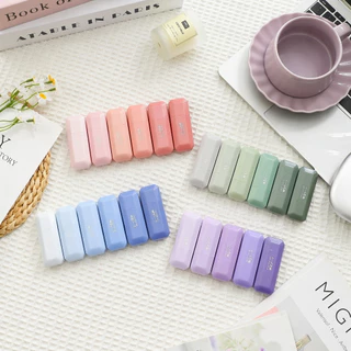 CAWL เทปกาวลบผิด สีไล่ระดับ ชุด 6 ชิ้น ความจุสูง ใช้ได้นาน ลื่นไหล เและเงียบ